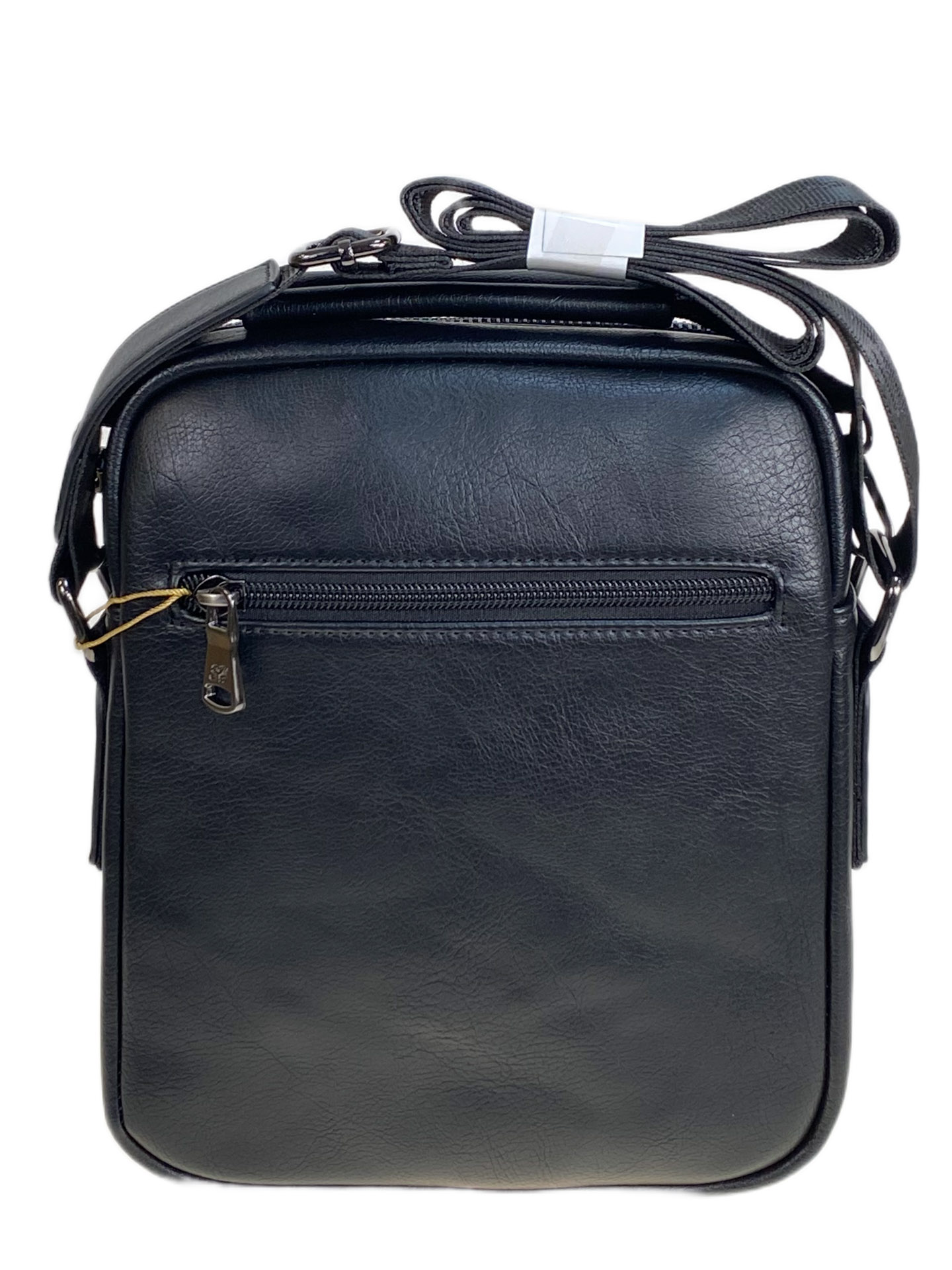 На фото 2 - Сумка мужская из натуральной кожи, цвет черный На фото 2 - Сумка мужская из натуральной кожи, цвет черный