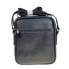 На фото 2 - Сумка мужская из натуральной кожи, цвет черный На фото 2 - Сумка мужская из натуральной кожи, цвет черный