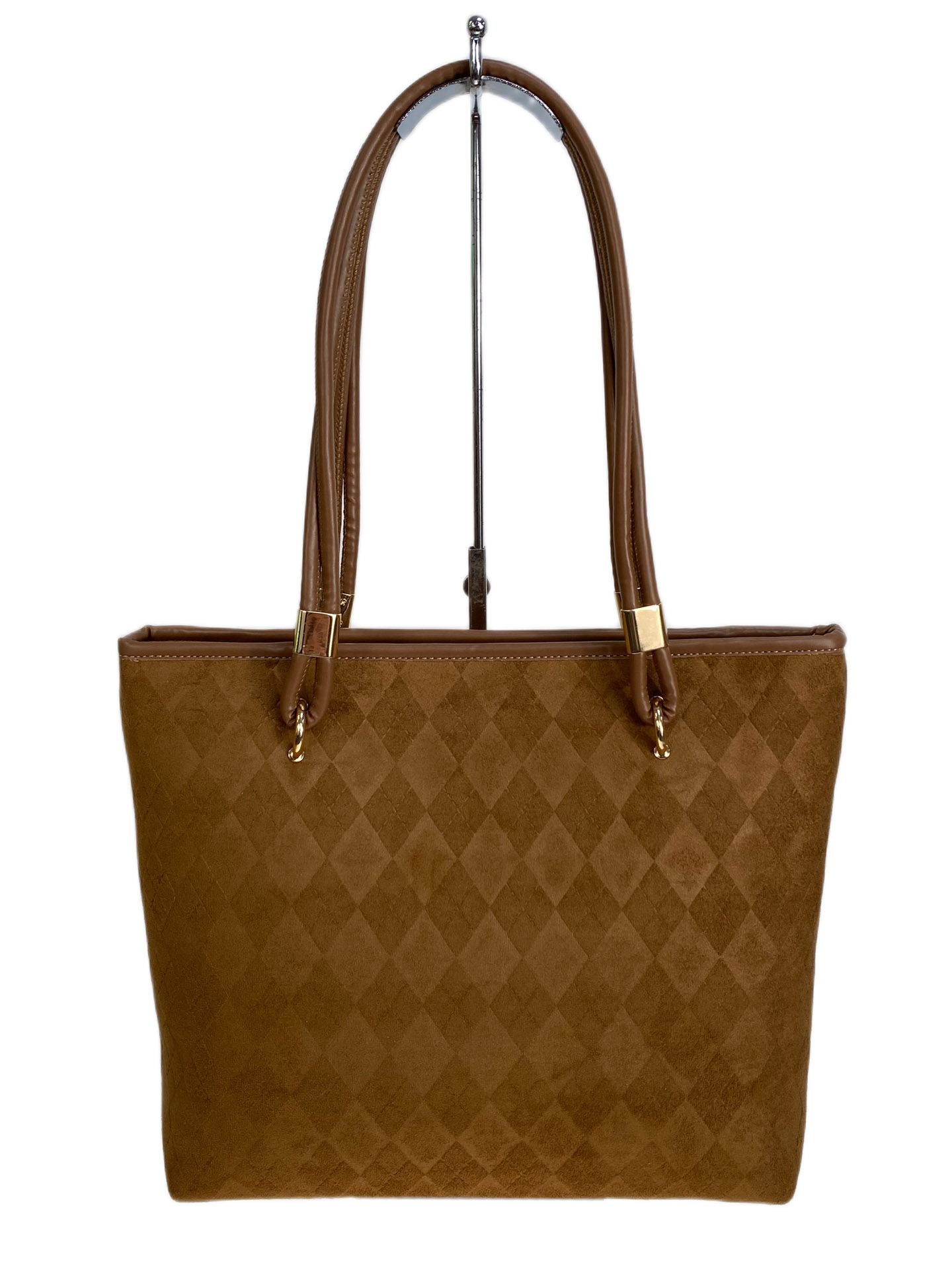 На фото 2 - Женская сумка из искусственной замши, цвет коричневый На фото 2 - Женская сумка из искусственной замши, цвет коричневый