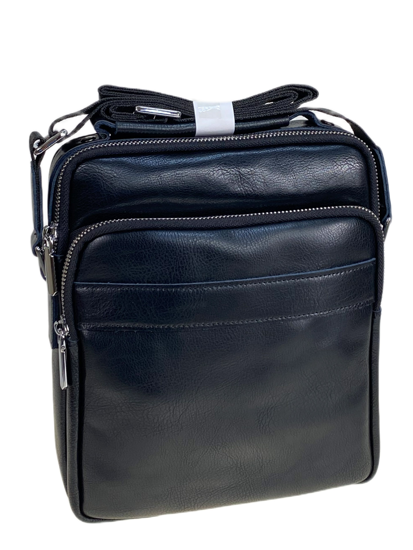 На фото 1 - Сумка мужская из натуральной кожи, цвет черный На фото 1 - Сумка мужская из натуральной кожи, цвет черный