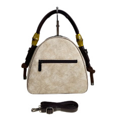 На фото 2 - Женская сумка из искусственной кожи, цвет бежевый На фото 2 - Женская сумка из искусственной кожи, цвет бежевый