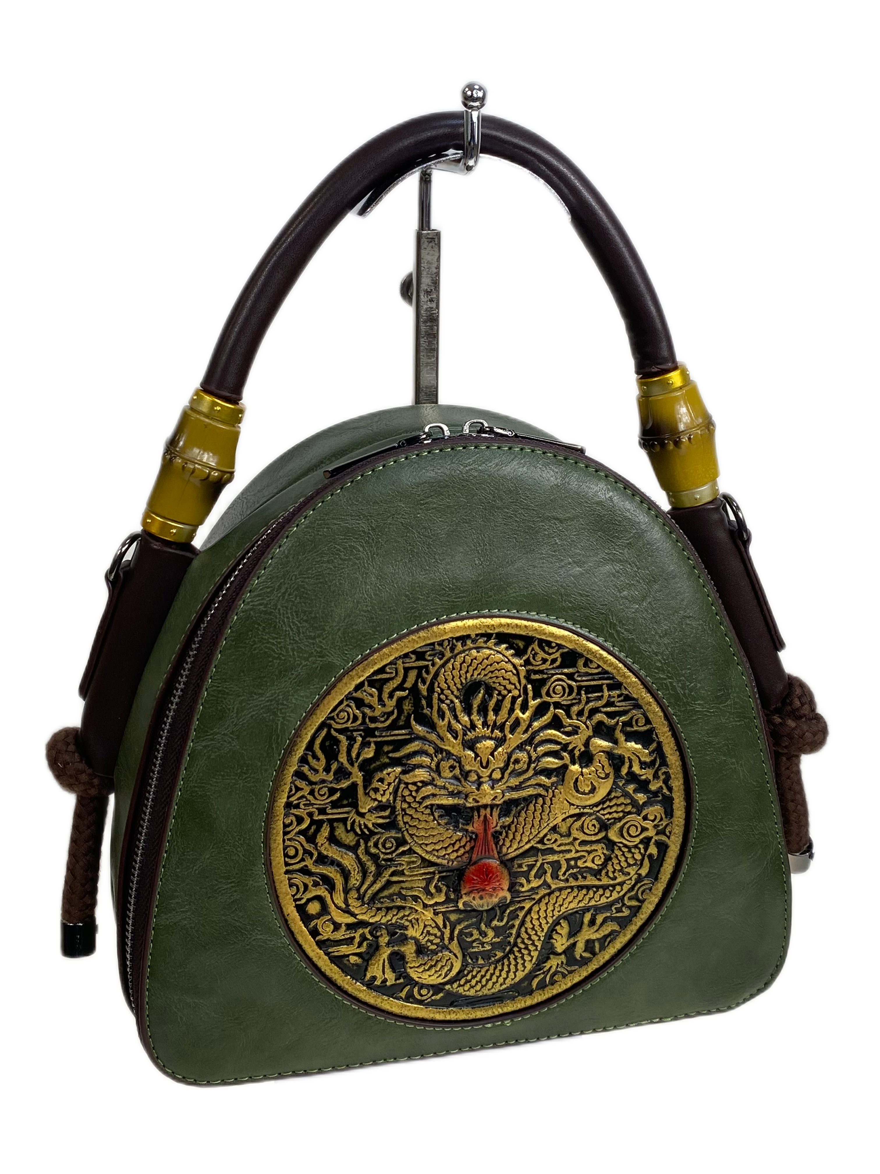 На фото 1 - Женская сумка из искусственной кожи, цвет зеленый На фото 1 - Женская сумка из искусственной кожи, цвет зеленый