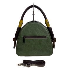 На фото 2 - Женская сумка из искусственной кожи, цвет зеленый На фото 2 - Женская сумка из искусственной кожи, цвет зеленый