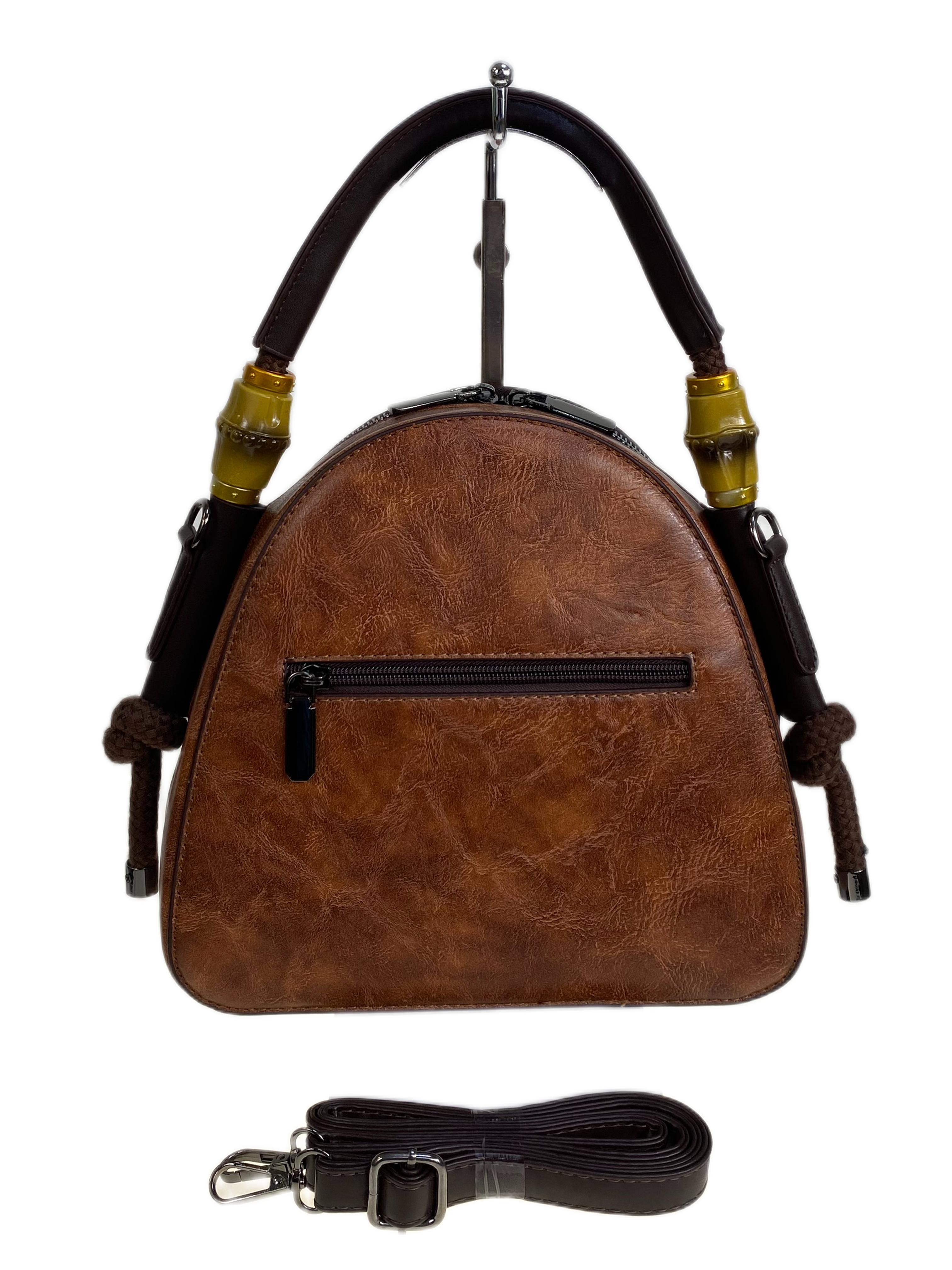 На фото 2 - Женская сумка из искусственной кожи, цвет коричневый На фото 2 - Женская сумка из искусственной кожи, цвет коричневый