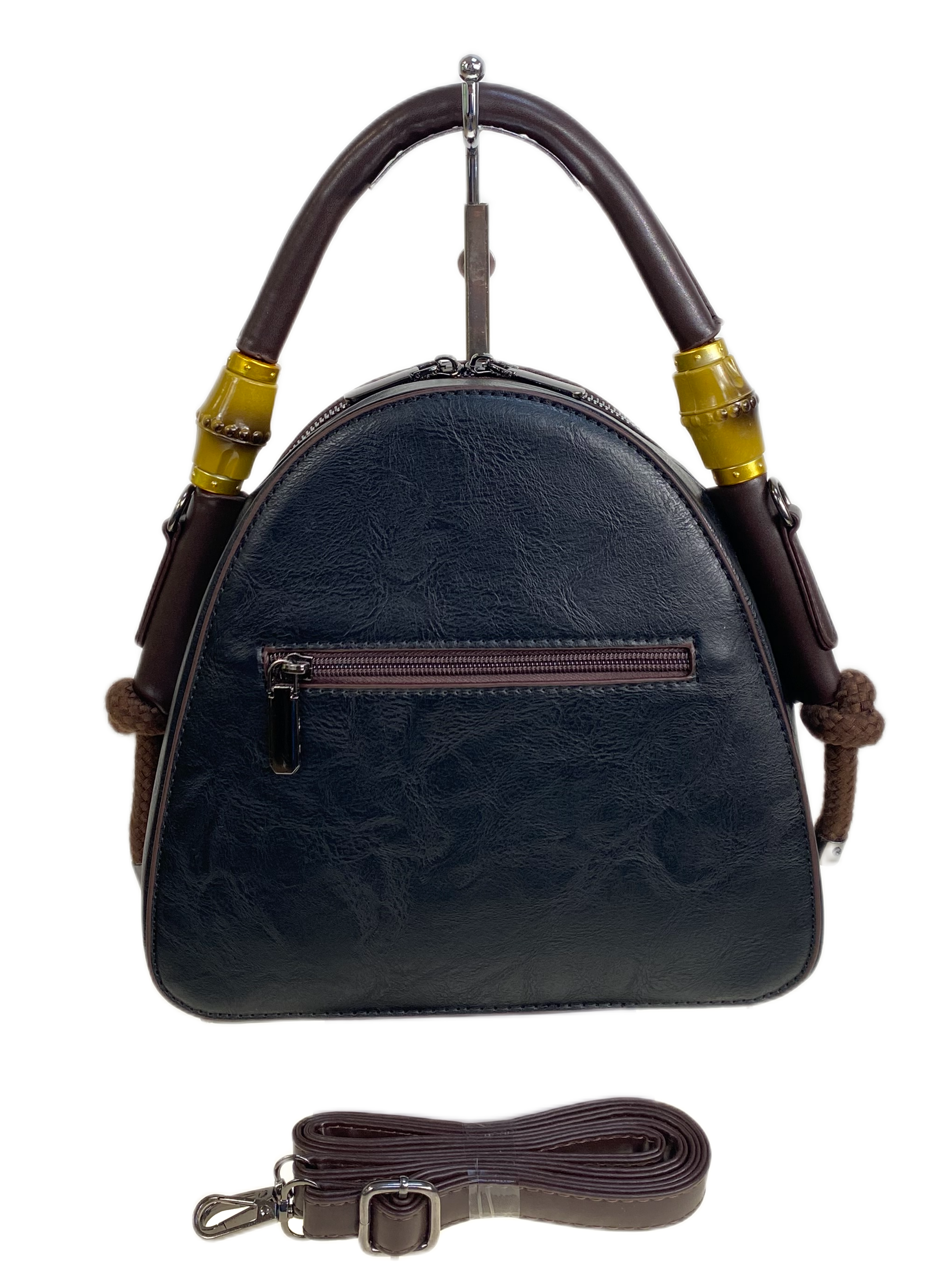 На фото 2 - Женская сумка из искусственной кожи, цвет черный На фото 2 - Женская сумка из искусственной кожи, цвет черный