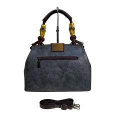 На фото 2 - Женская сумка из искусственной кожи, цвет графит На фото 2 - Женская сумка из искусственной кожи, цвет графит