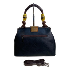 На фото 2 - Женская сумка из искусственной кожи, цвет черный На фото 2 - Женская сумка из искусственной кожи, цвет черный