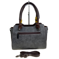 На фото 2 - Женская сумка из искусственной кожи, цвет графит На фото 2 - Женская сумка из искусственной кожи, цвет графит