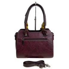 На фото 2 - Женская сумка из искусственной кожи, цвет бордовый На фото 2 - Женская сумка из искусственной кожи, цвет бордовый