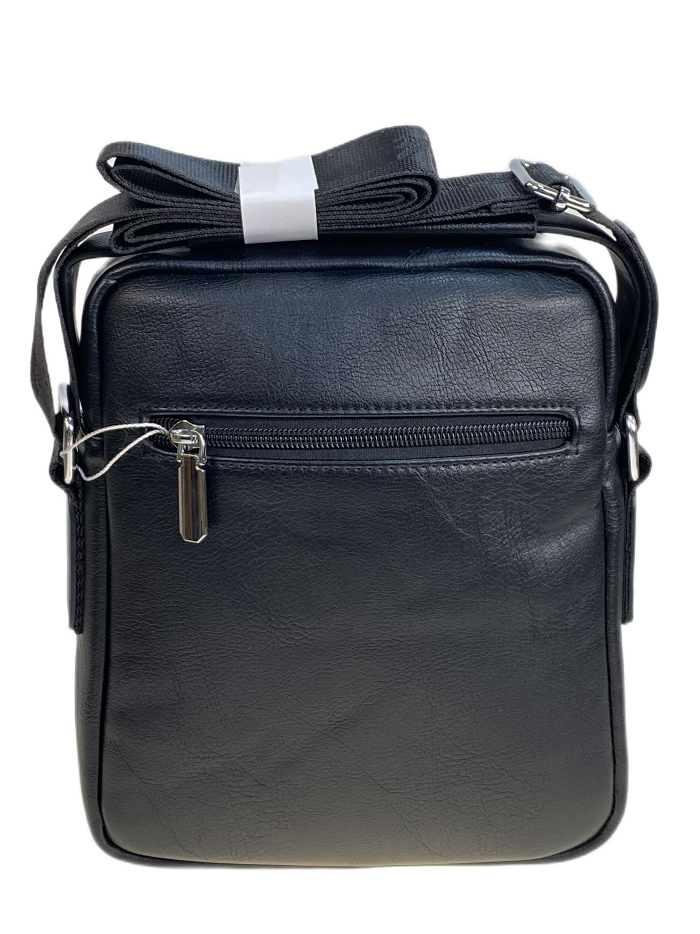 На фото 2 - Сумка мужская из натуральной кожи, цвет черный На фото 2 - Сумка мужская из натуральной кожи, цвет черный