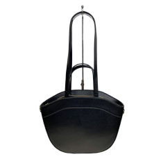 На фото 2 - Женская сумка из искусственной кожи, цвет черный