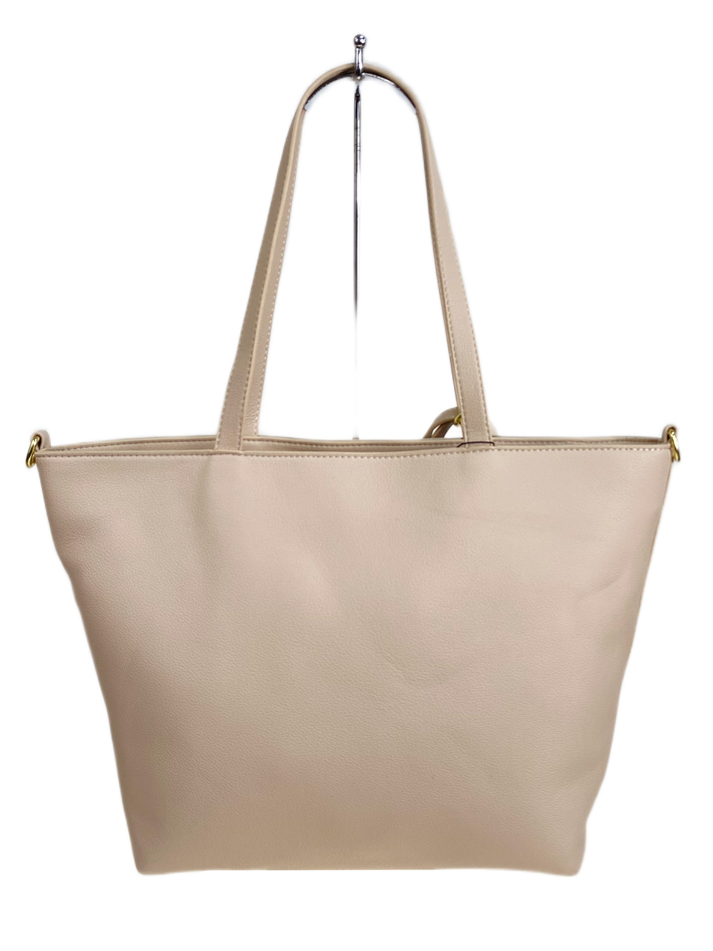 На фото 2 - Женская сумка из искусственной кожи, цвет светло бежевый