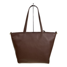 На фото 2 - Женская сумка из искусственной кожи, цвет шоколад