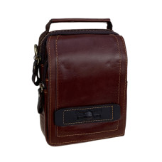 На фото 1 - Сумка мужская из натуральной кожи, цвет коричневый На фото 1 - Сумка мужская из натуральной кожи, цвет коричневый