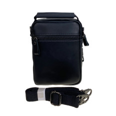 На фото 2 - Сумка мужская из натуральной кожи, цвет черный На фото 2 - Сумка мужская из натуральной кожи, цвет черный