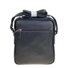 На фото 2 - Сумка мужская из натуральной кожи, цвет черный На фото 2 - Сумка мужская из натуральной кожи, цвет черный