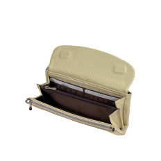 На фото 2 - Женский кошелёк из натуральной кожи, цвет золото На фото 2 - Женский кошелёк из натуральной кожи, цвет золото