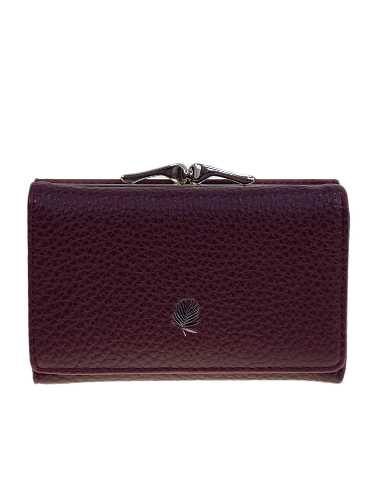 На фото 1 -  Женское портмоне из искусственной кожи, цвет бордовый