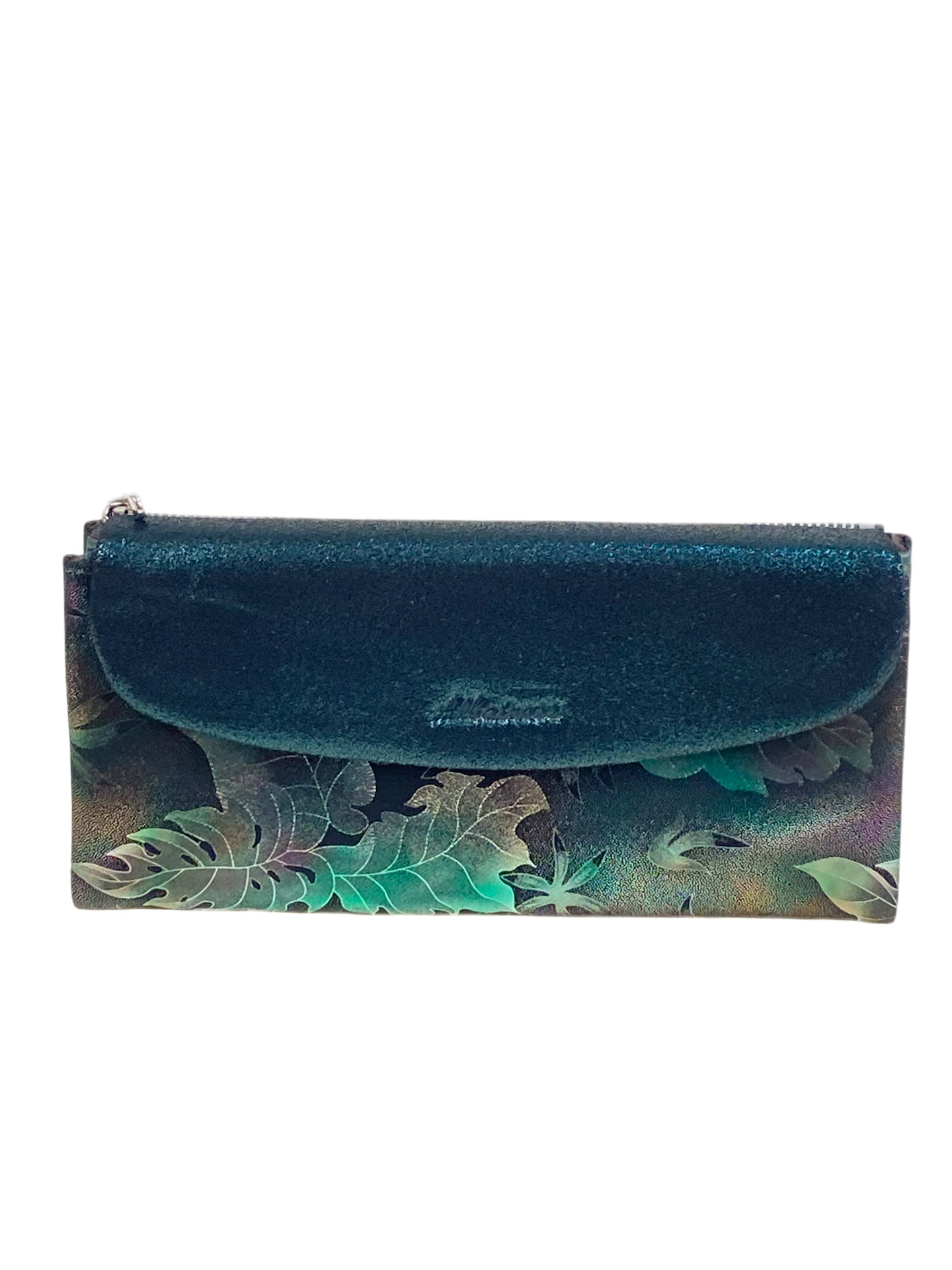 На фото 1 -  Женский кошелёк из натуральной кожи, цвет зеленый