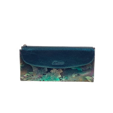 На фото 1 -  Женский кошелёк из натуральной кожи, цвет зеленый