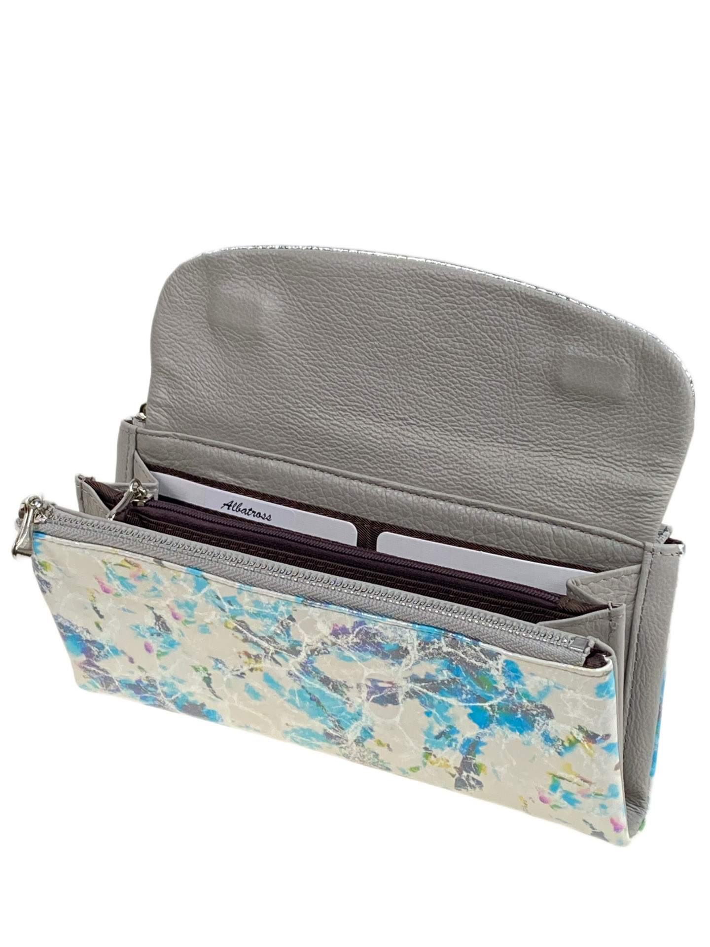 На фото 2 -  Женский кошелёк из натуральной кожи мультицвет 