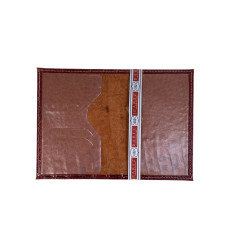 На фото 2 - Обложка на паспорта из натуральной кожи, цвет бордово-коричневый На фото 2 - Обложка на паспорта из натуральной кожи, цвет бордово-коричневый