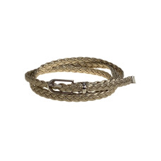 На фото 1 - Ремень женский из искусственной кожи , цвет золото