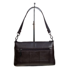 На фото 2 - Женская сумка из натуральной кожи, цвет  шоколад На фото 2 - Женская сумка из натуральной кожи, цвет  шоколад