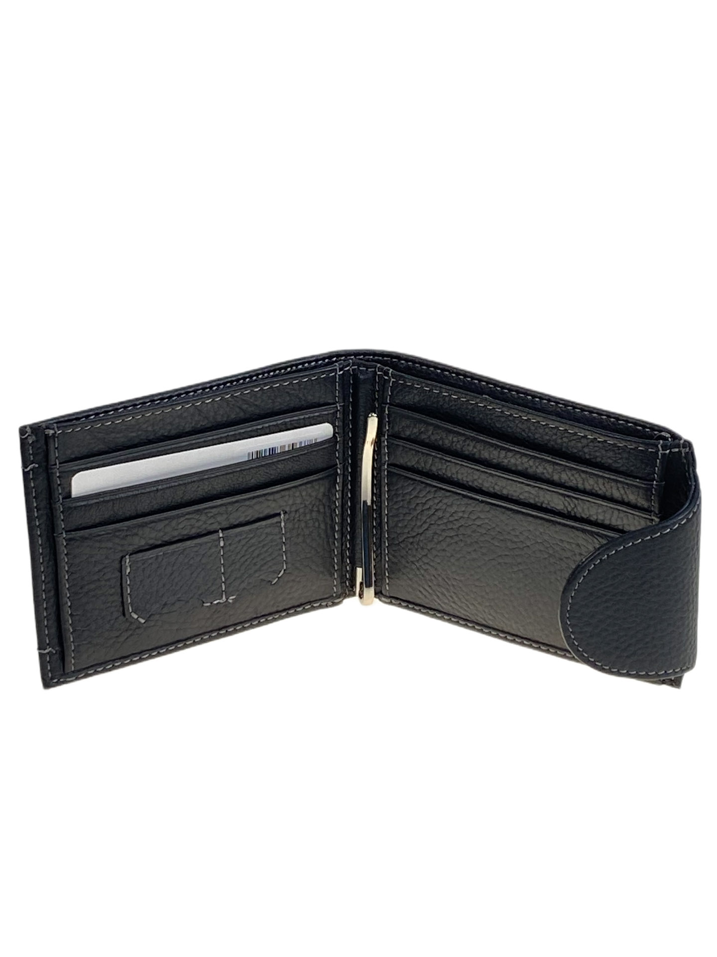 На фото 2 - Портмоне мужское из натуральной кожи, цвет черный На фото 2 - Портмоне мужское из натуральной кожи, цвет черный