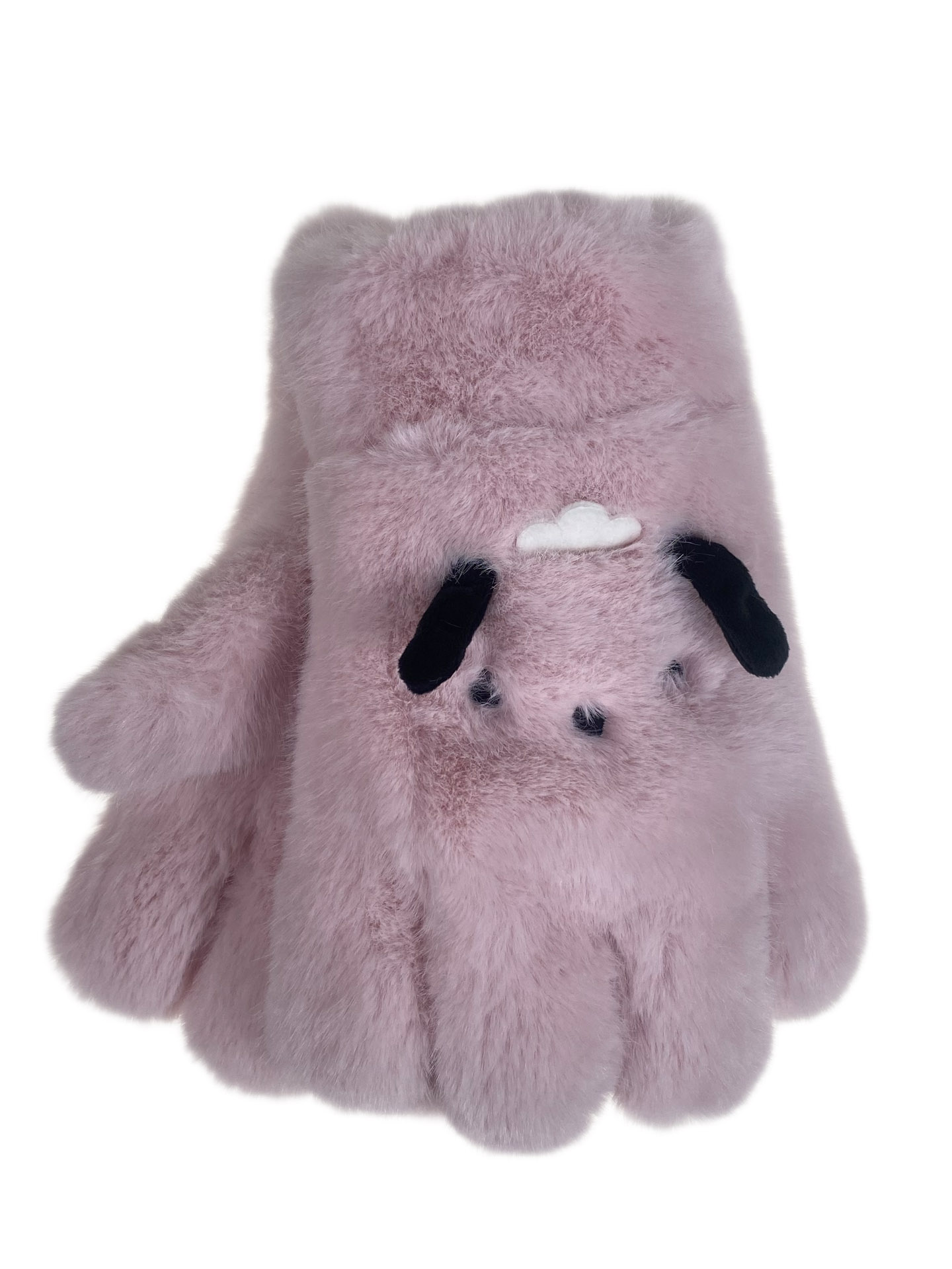 На фото 1 - Тёплые подростковые перчатки, цвет нежно розовый На фото 1 - Тёплые подростковые перчатки, цвет нежно розовый