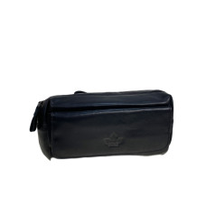 На фото 1 - Сумка мужская на пояс из натуральной кожи, цвет черный На фото 1 - Сумка мужская на пояс из натуральной кожи, цвет черный