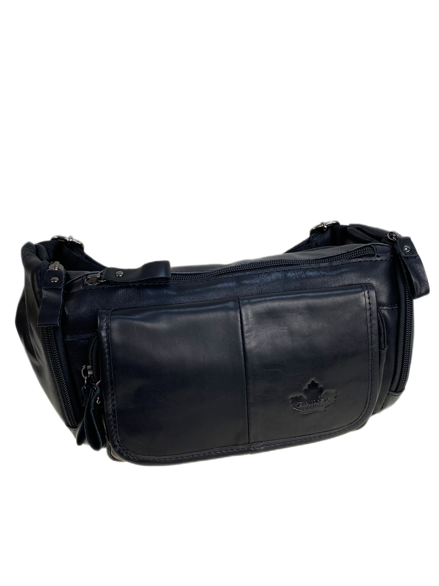 На фото 1 - Сумка мужская на пояс из натуральной кожи, цвет черный На фото 1 - Сумка мужская на пояс из натуральной кожи, цвет черный