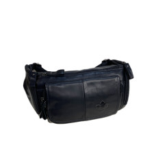 На фото 1 - Сумка мужская на пояс из натуральной кожи, цвет черный На фото 1 - Сумка мужская на пояс из натуральной кожи, цвет черный