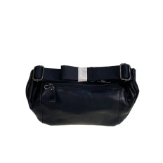 На фото 2 - Сумка мужская на пояс из натуральной кожи, цвет черный На фото 2 - Сумка мужская на пояс из натуральной кожи, цвет черный