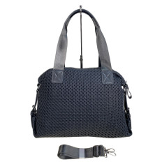 На фото 2 - Женская сумка из текстиля, цвет серый