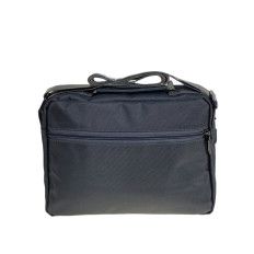 На фото 2 - Сумка мужская через плечо текстильная, цвет серый