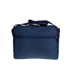 На фото 2 - Сумка мужская через плечо текстильная, цвет синий