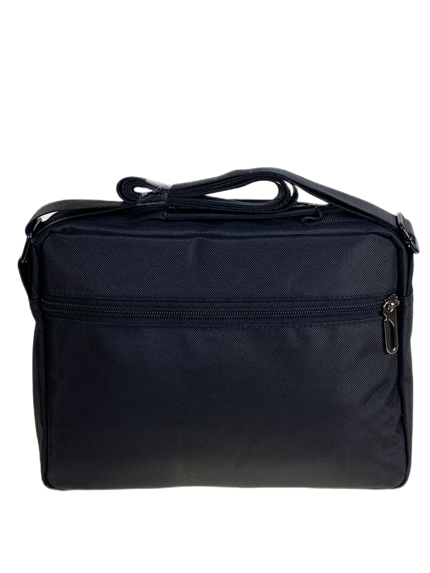 На фото 2 - Сумка мужская через плечо текстильная, цвет черный