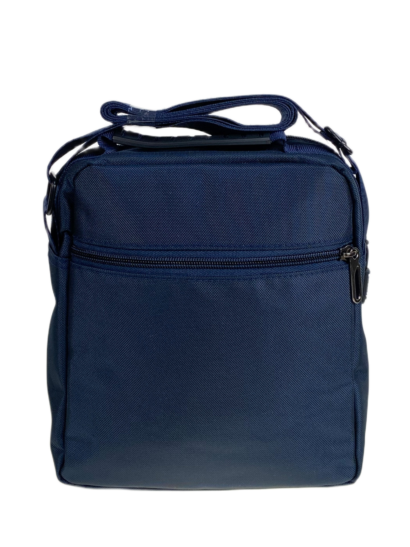 На фото 2 - Сумка мужская через плечо текстильная, цвет синий