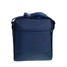 На фото 2 - Сумка мужская через плечо текстильная, цвет синий