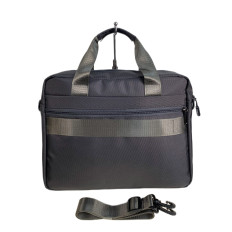 На фото 2 - Сумка мужская  текстильная, цвет  серый