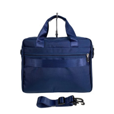 На фото 2 - Сумка мужская  текстильная, цвет  синий