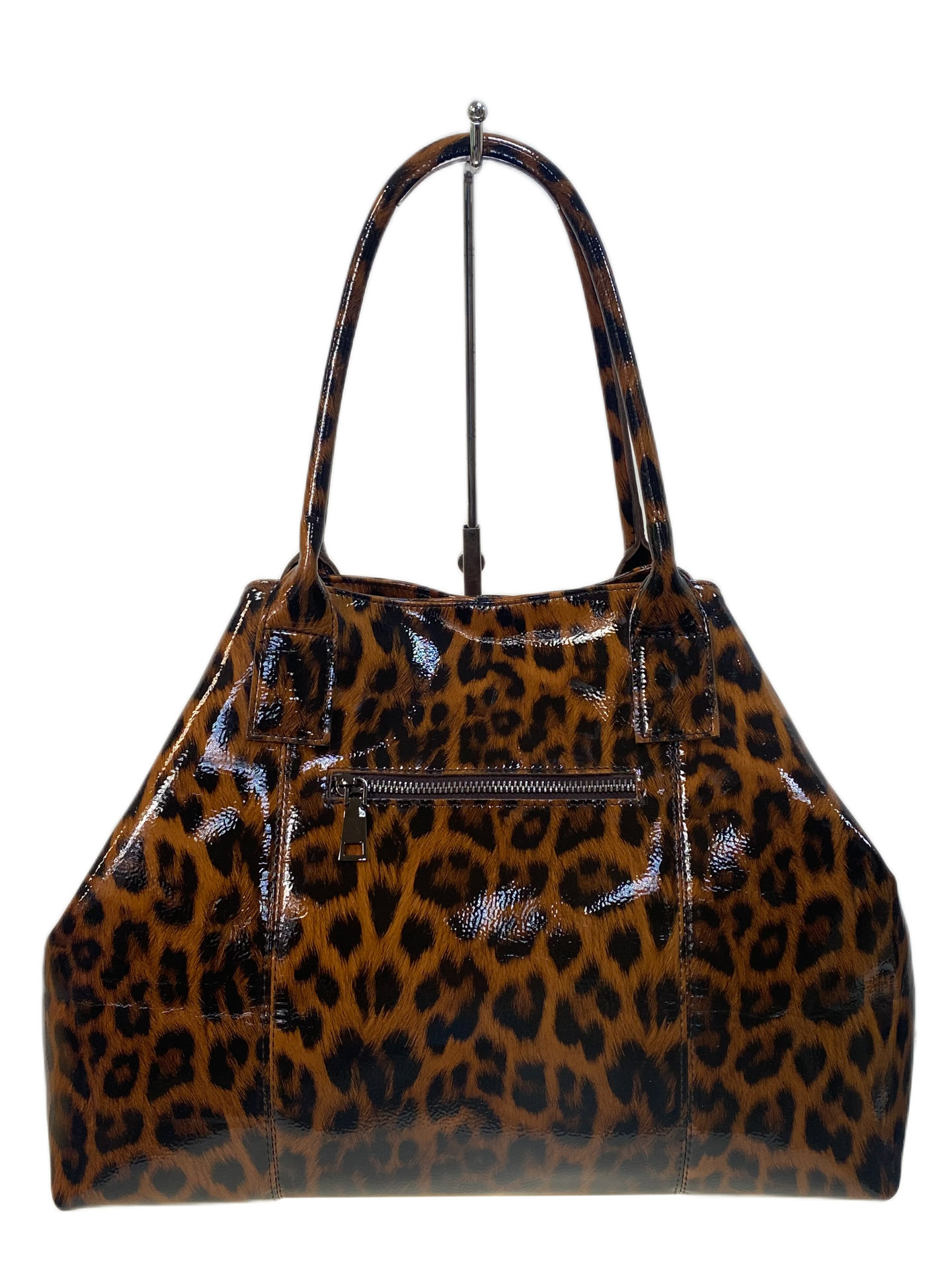 На фото 2 - Женская сумка из натуральной кожи, цвет леопард