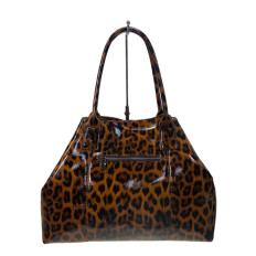 На фото 2 - Женская сумка из натуральной кожи, цвет леопард
