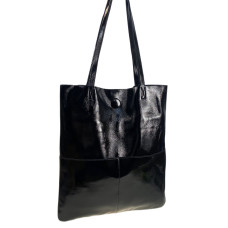 На фото 1 - Женская сумка из натуральной кожи, цвет черный На фото 1 - Женская сумка из натуральной кожи, цвет черный