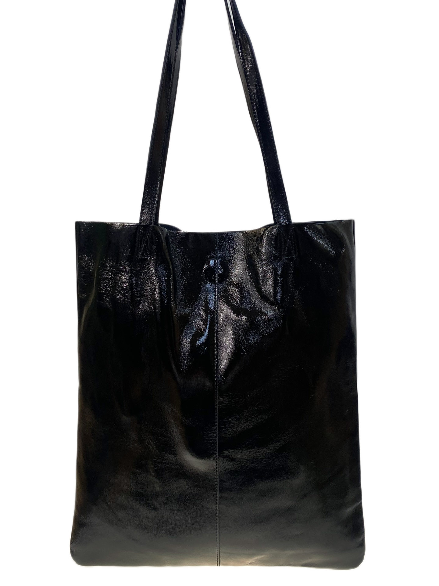 На фото 2 - Женская сумка из натуральной кожи, цвет черный На фото 2 - Женская сумка из натуральной кожи, цвет черный