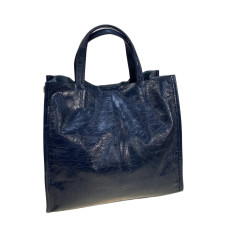 На фото 1 - Женская сумка из натуральной кожи, цвет  синий На фото 1 - Женская сумка из натуральной кожи, цвет  синий