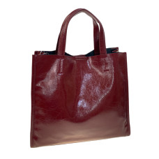 На фото 1 - Женская сумка из натуральной кожи, цвет  бордовый На фото 1 - Женская сумка из натуральной кожи, цвет  бордовый