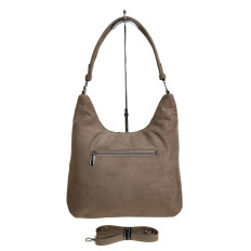 На фото 2 - Женская сумка из искусственной замши, цвет бежевый На фото 2 - Женская сумка из искусственной замши, цвет бежевый