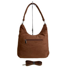 На фото 2 - Женская сумка из искусственной замши, цвет коричневый На фото 2 - Женская сумка из искусственной замши, цвет коричневый